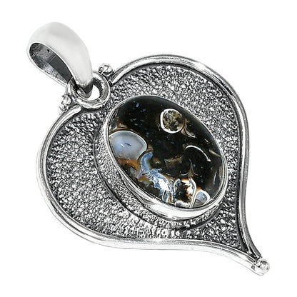 Heart - Natural Turtella Jasper - USA Pendant P-1503 SDP151311