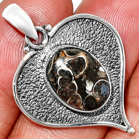 Heart - Natural Turtella Jasper - USA Pendant P-1503 SDP151312