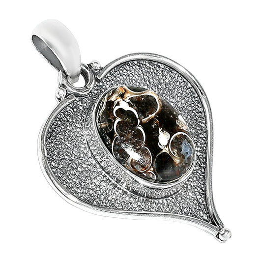 Heart - Natural Turtella Jasper - USA Pendant P-1503 SDP151312