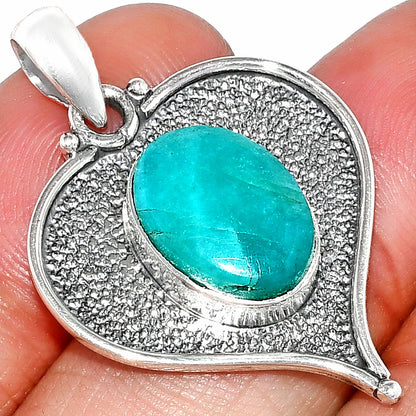 Heart - Natural Paraiba Amazonite Pendant P-1503 SDP151314