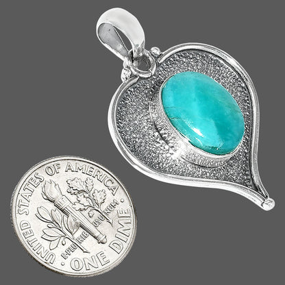 Heart - Natural Paraiba Amazonite Pendant P-1503 SDP151314