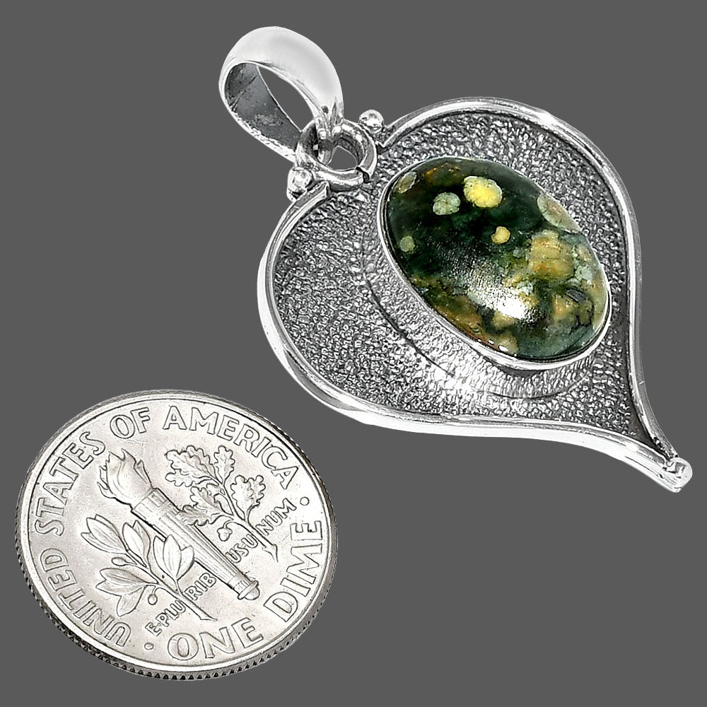 Heart - Ocean Jasper - Madagascar Pendant P-1503 SDP151327