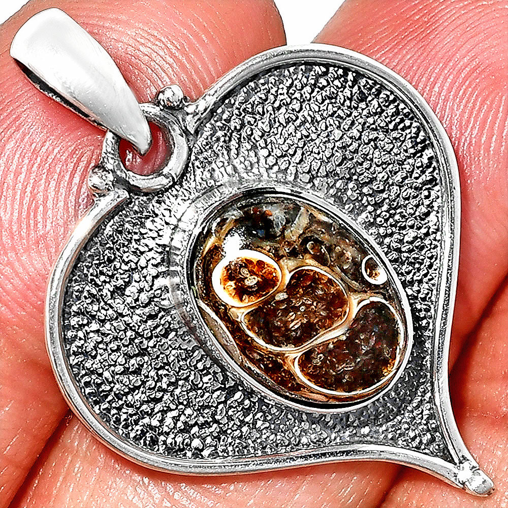 Heart - Natural Turtella Jasper - USA Pendant P-1503 SDP151328