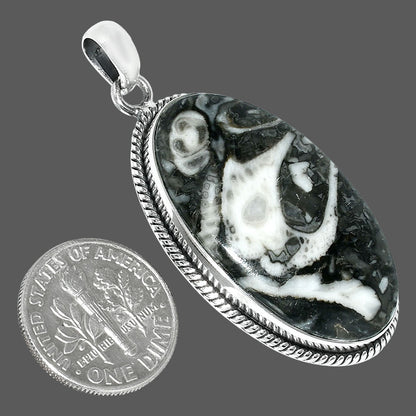 Natural Mexican Cabbing Fossil Pendant P-1068 SDP151410