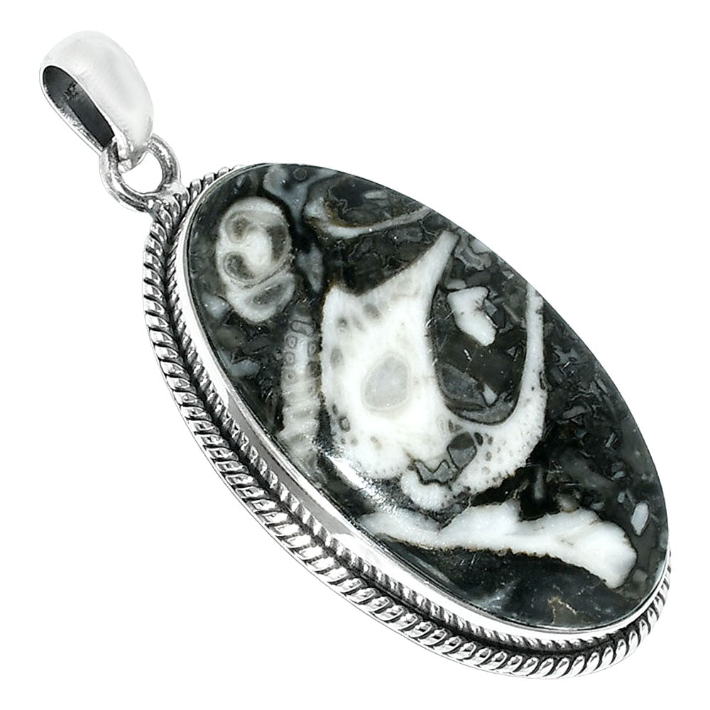Natural Mexican Cabbing Fossil Pendant P-1068 SDP151410