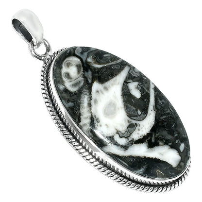 Natural Mexican Cabbing Fossil Pendant P-1068 SDP151410