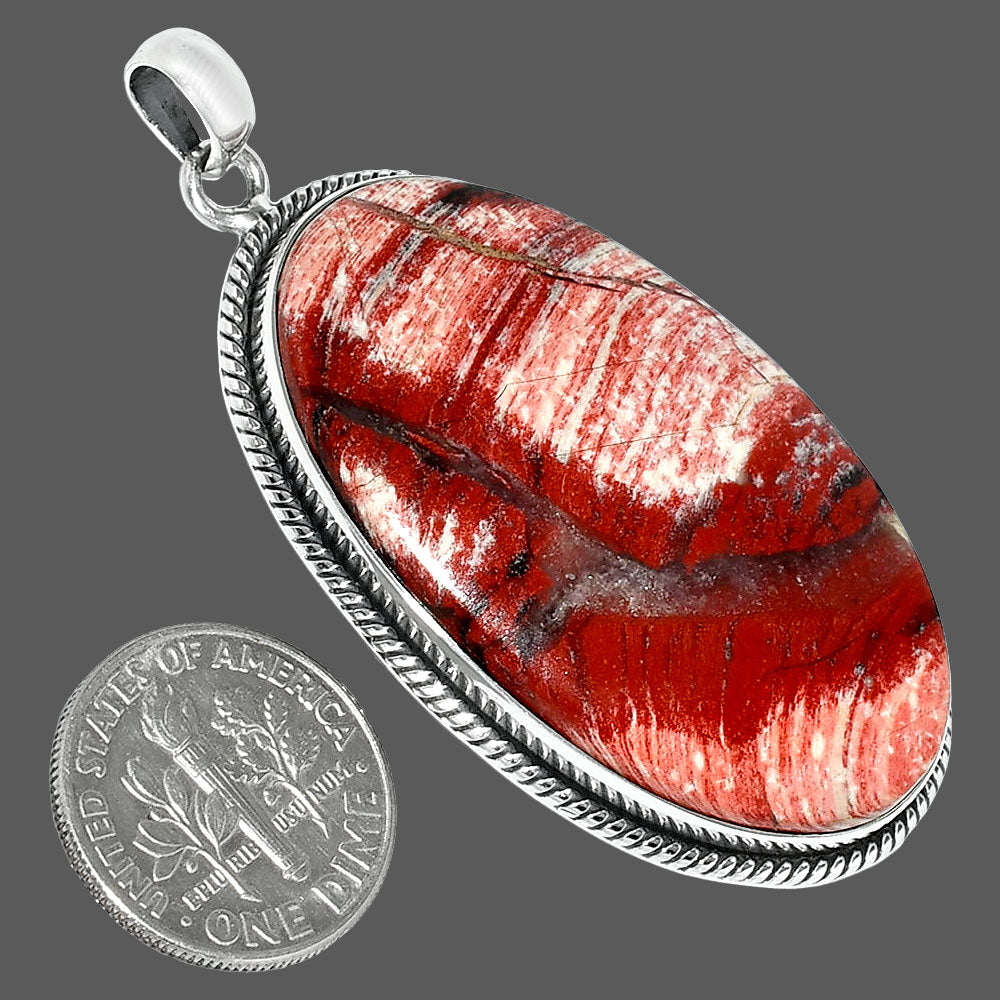 Natural Snake Skin Jasper Pendant P-1068 SDP151412