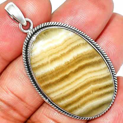 Natural Yellow Aragonite Pendant P-1068 SDP151413