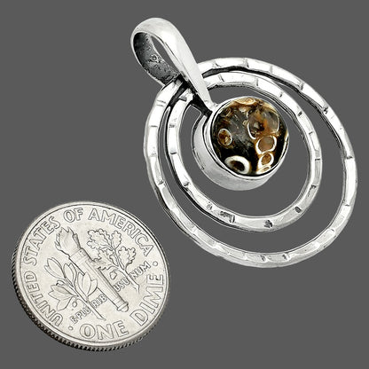 Natural Turtella Jasper - USA Pendant P-1441 SDP151486