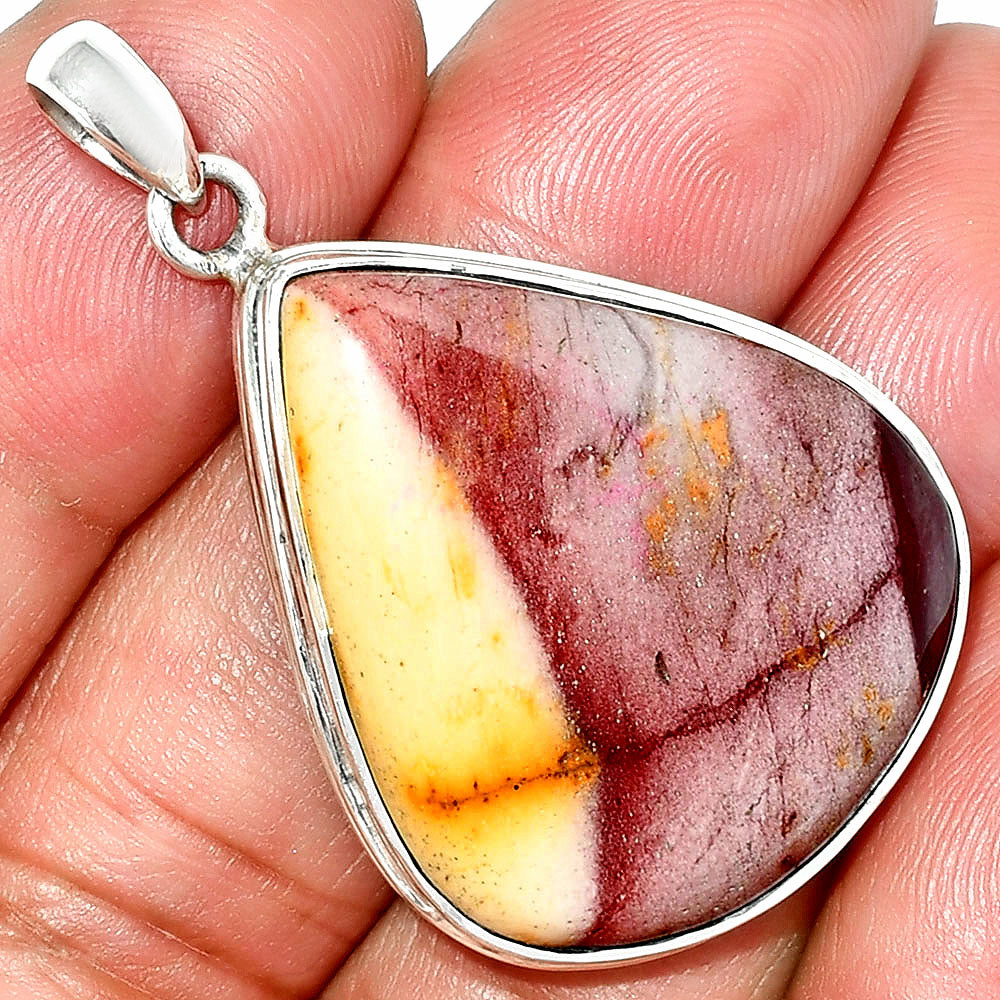 Natural Red Mookaite Pendant P-1124 SDP151521