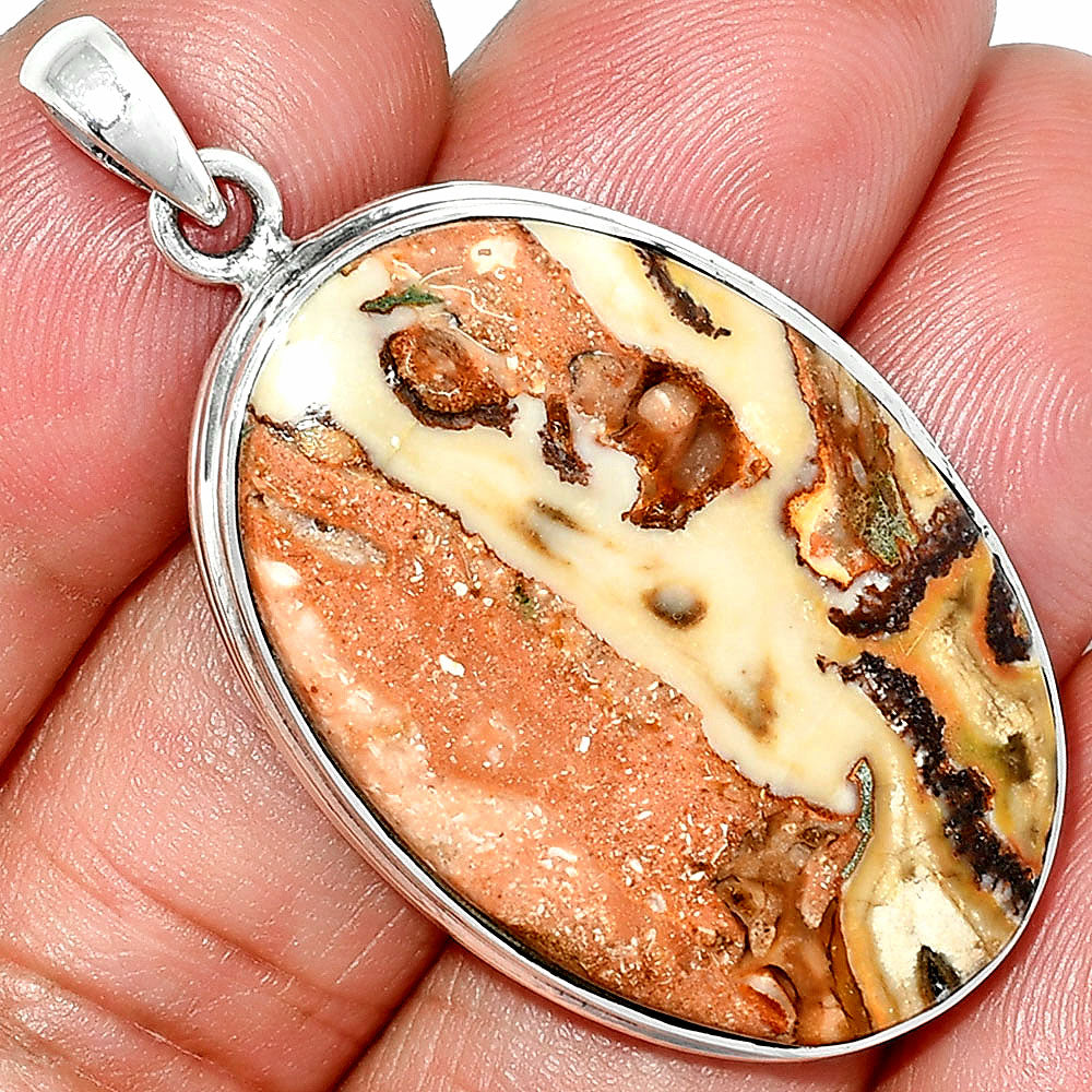 Natural Rosetta Picture Jasper Pendant P-1124 SDP151534