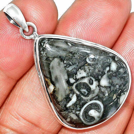 Natural Mexican Cabbing Fossil Pendant P-1124 SDP151544