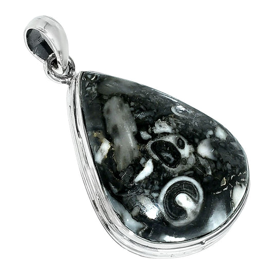 Natural Mexican Cabbing Fossil Pendant P-1124 SDP151544