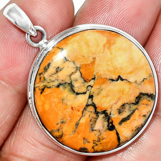 Natural Honey Dendritic Opal Pendant P-1124 SDP151548