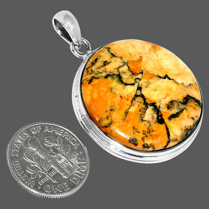 Natural Honey Dendritic Opal Pendant P-1124 SDP151548