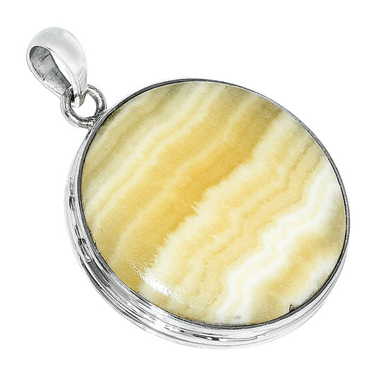 Natural Yellow Aragonite Pendant P-1124 SDP151560