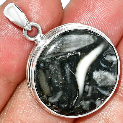 Natural Mexican Cabbing Fossil Pendant P-1124 SDP151568