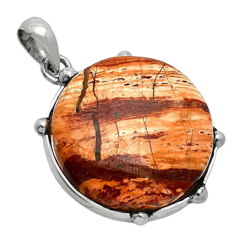 Natural Snake Skin Jasper Pendant P-1349 SDP151606