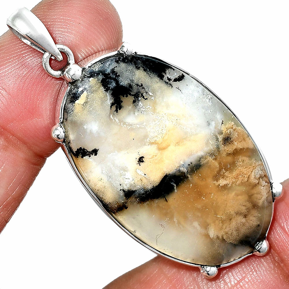 Natural Rose Plume Agate Pendant P-1349 SDP151618