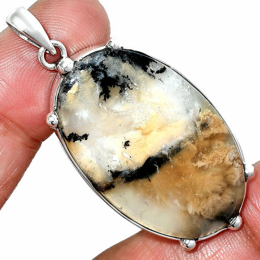 Natural Rose Plume Agate Pendant P-1349 SDP151618