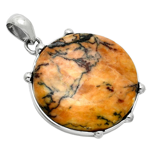 Natural Honey Dendritic Opal Pendant P-1349 SDP151635