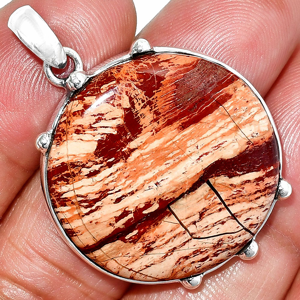 Natural Snake Skin Jasper Pendant P-1349 SDP151648