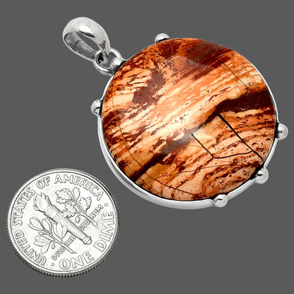 Natural Snake Skin Jasper Pendant P-1349 SDP151648