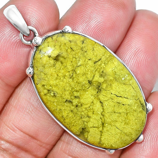 Natural Green Opal Madagascar Pendant P-1349 SDP151689
