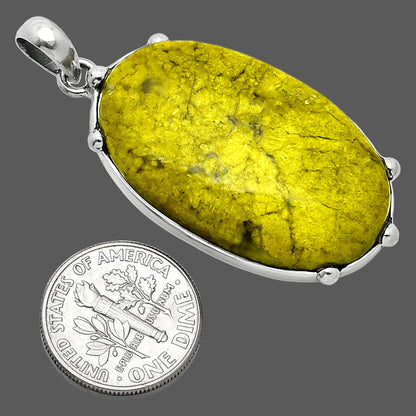 Natural Green Opal Madagascar Pendant P-1349 SDP151689