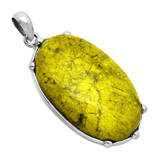 Natural Green Opal Madagascar Pendant P-1349 SDP151689