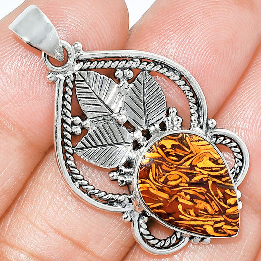 Natural Coquina Fossil Jasper - India Pendant P-1258 SDP151886