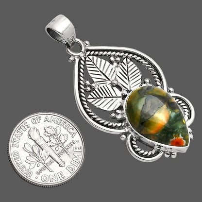 Natural Rhyolite - Rainforest Jasper Pendant P-1258 SDP151898