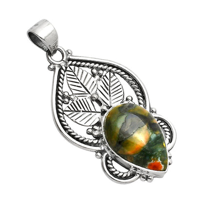 Natural Rhyolite - Rainforest Jasper Pendant P-1258 SDP151898