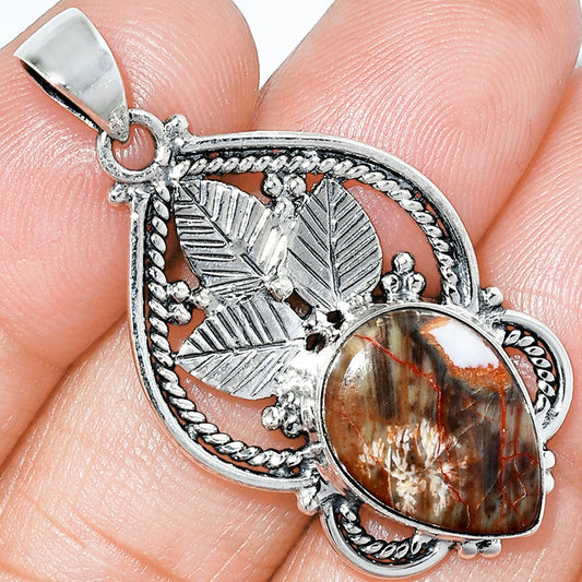 Natural Rosetta Picture Jasper Pendant P-1258 SDP151912