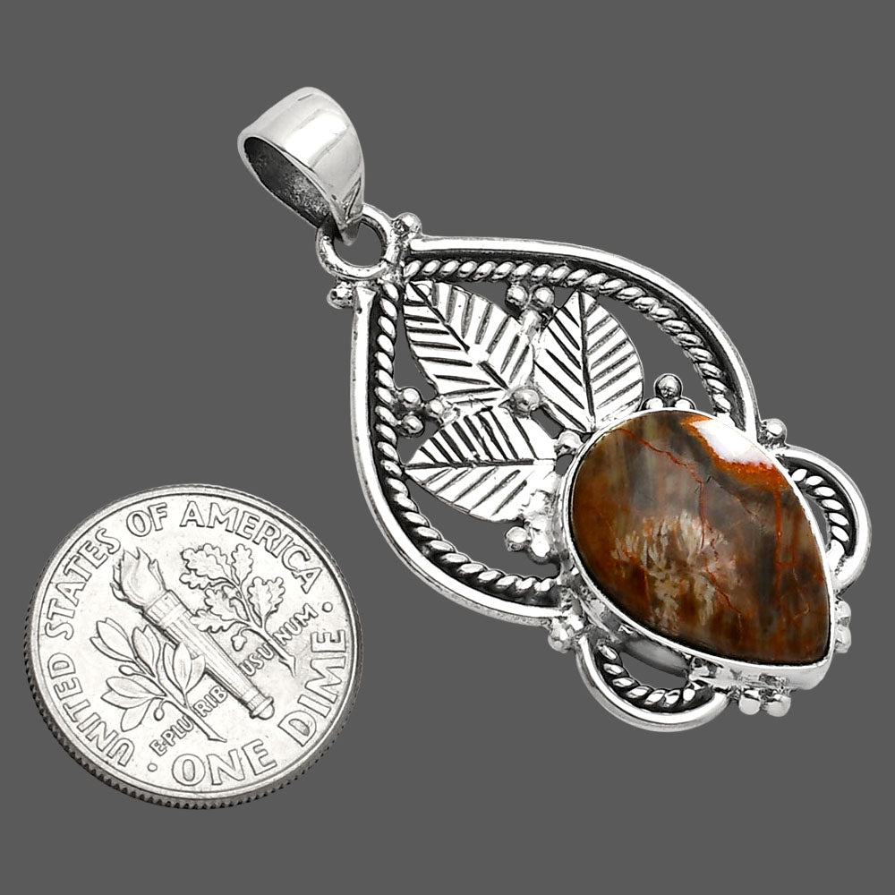 Natural Rosetta Picture Jasper Pendant P-1258 SDP151912