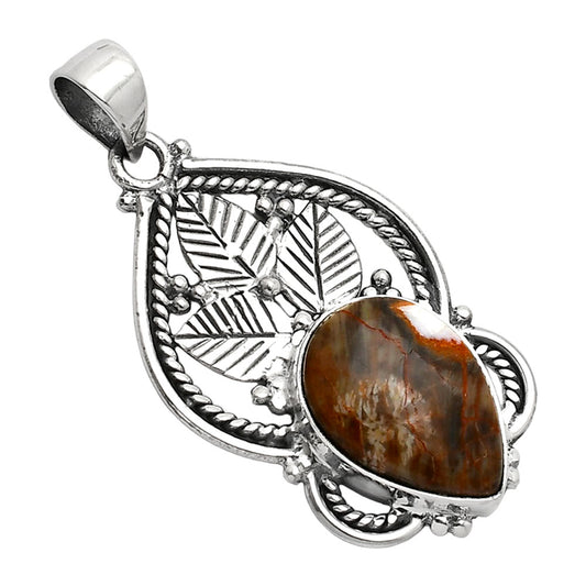 Natural Rosetta Picture Jasper Pendant P-1258 SDP151912