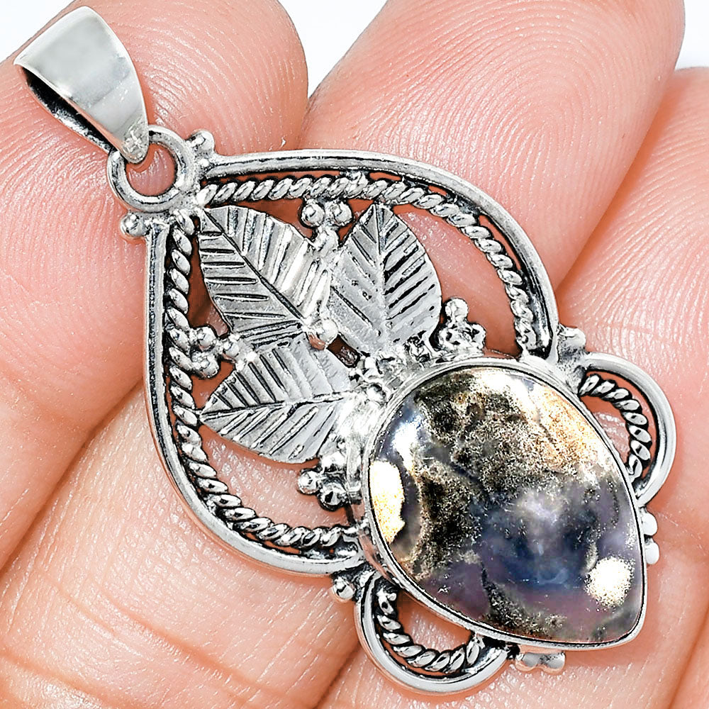 Natural Rose Plume Agate Pendant P-1258 SDP151915