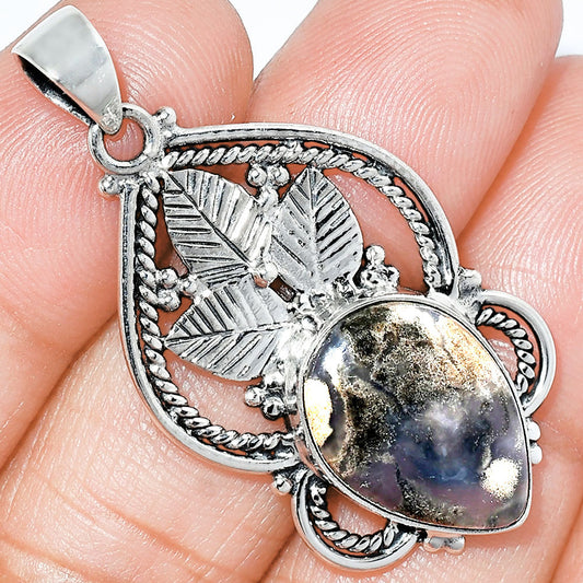 Natural Rose Plume Agate Pendant P-1258 SDP151915