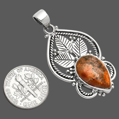 Natural Poppy Jasper Pendant P-1258 SDP151917