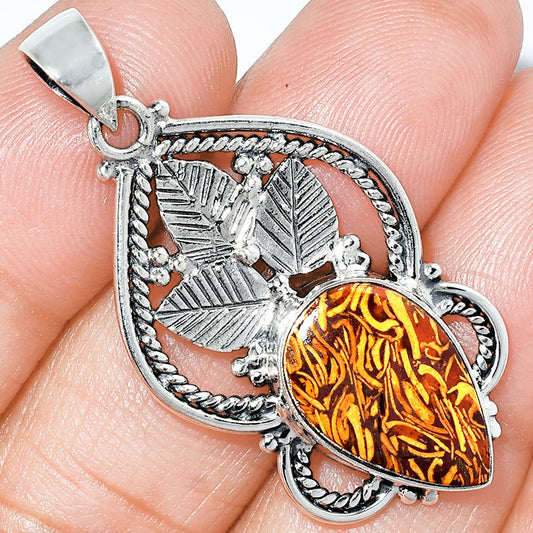 Natural Coquina Fossil Jasper - India Pendant P-1258 SDP151919