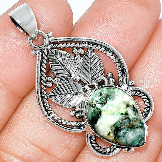 Natural Green Mariposite Pendant P-1258 SDP151934