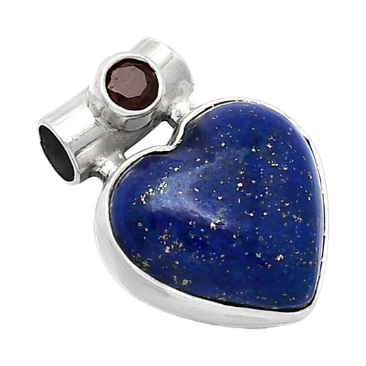 Heart - Natural Lapis Lazuli & Garnet Pendant P-1300 SDP152247
