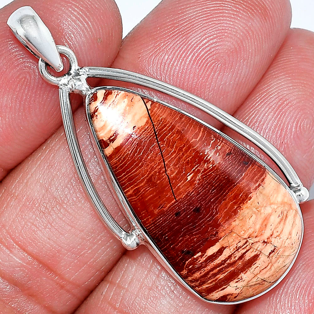 Natural Snake Skin Jasper Pendant P-1566 SDP152321