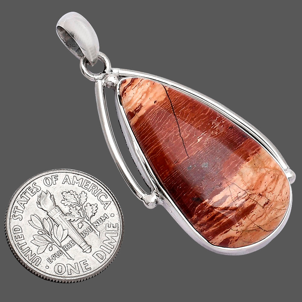 Natural Snake Skin Jasper Pendant P-1566 SDP152321