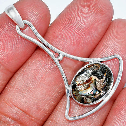 Natural Copper Abalone Shell Pendant P-1574 SDP152384