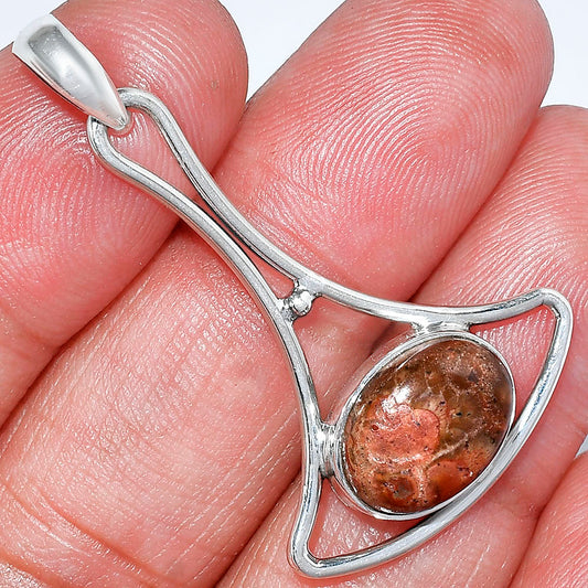Natural Poppy Jasper Pendant P-1574 SDP152393