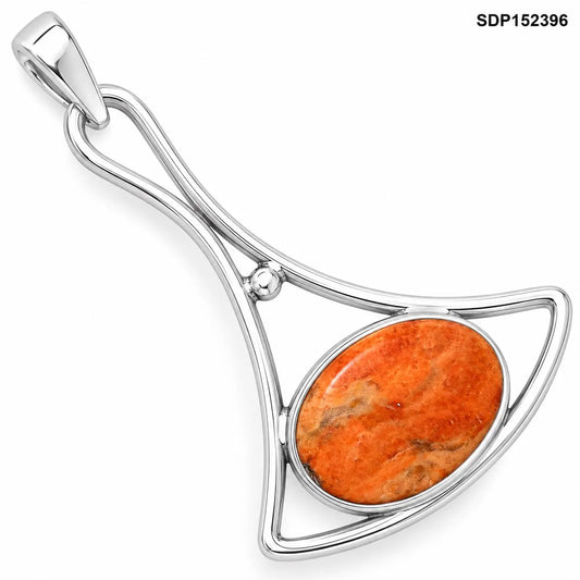 Natural Red Sponge Coral Pendant P-1574 SDP152396