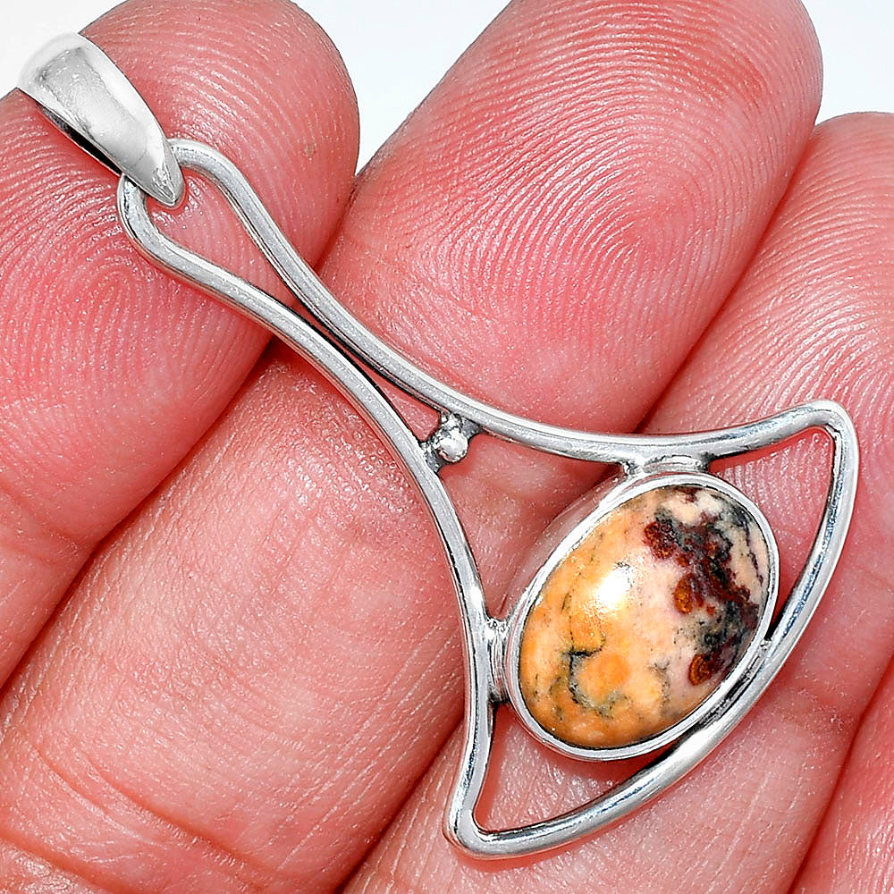 Natural Rosetta Picture Jasper Pendant P-1574 SDP152415