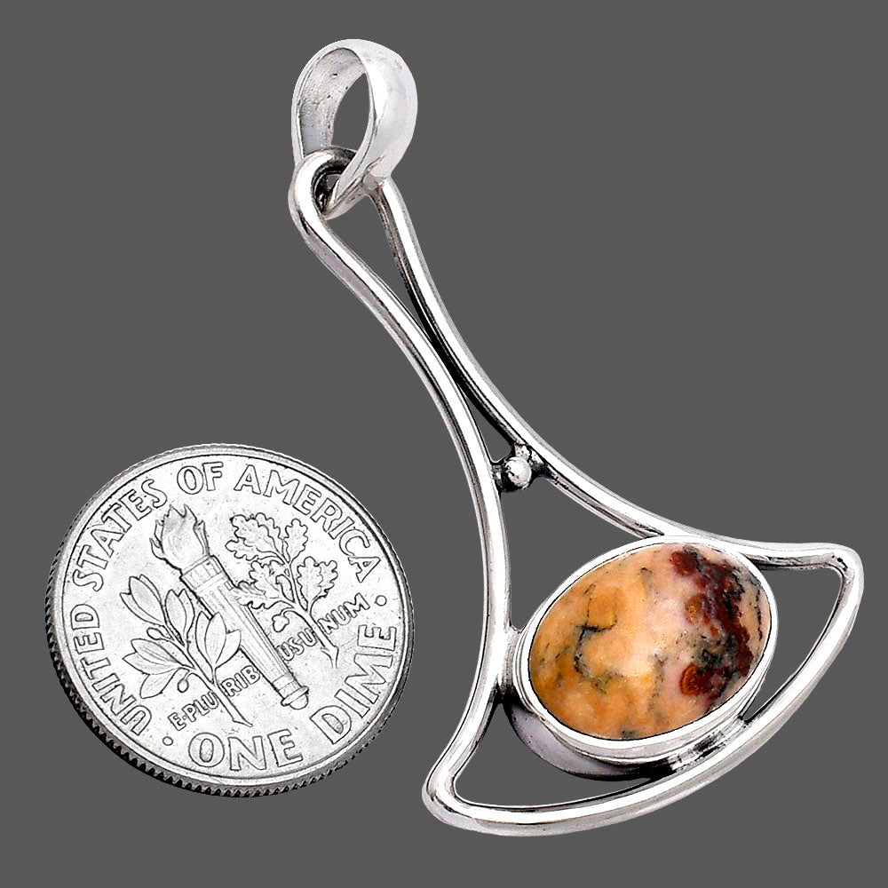Natural Rosetta Picture Jasper Pendant P-1574 SDP152415