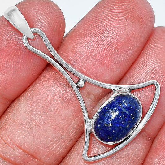 Natural Lapis Lazuli - Afghanistan Pendant P-1574 SDP152424